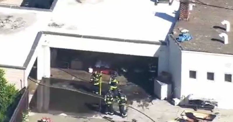 Crews Knock Down Fire at Burlingame Funeral Home CBS San Francisco