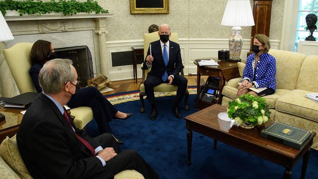 President Biden And VP Harris Meet With GOP Senators To Discuss American Rescue Plan 