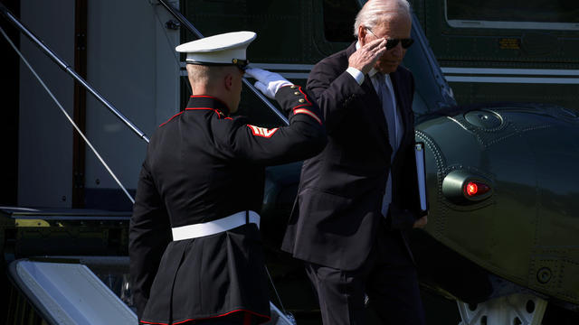 President Biden Returns To White House After Weekend In Delware 