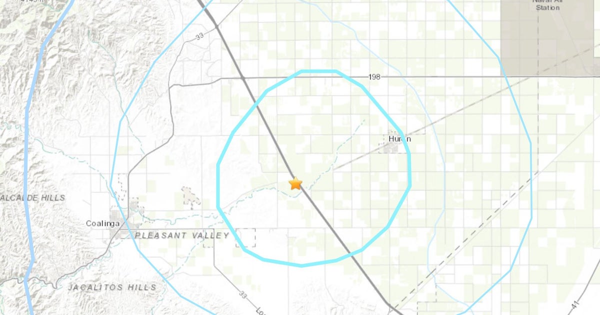 Earthquake Rumbles Through Central Valley Near Coalinga CBS San Francisco