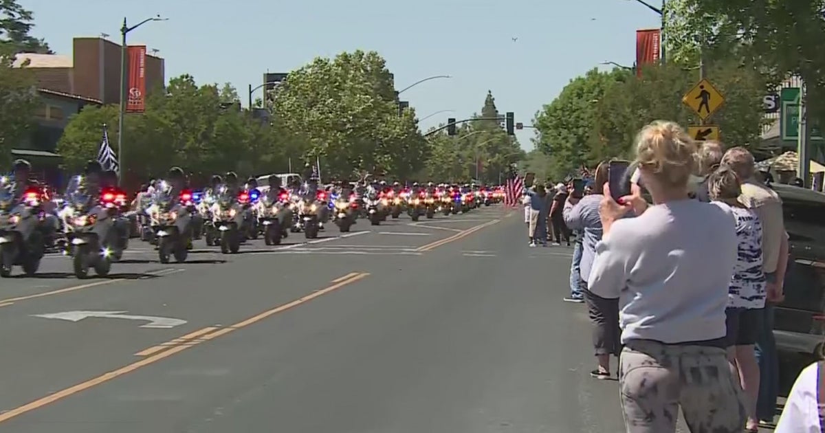 Hundreds Of Community Members Gather To Honor Fallen Stockton Police