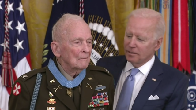 President Biden awards the Medal of Honor to retired Colonel Ralph Puckett Jr. 