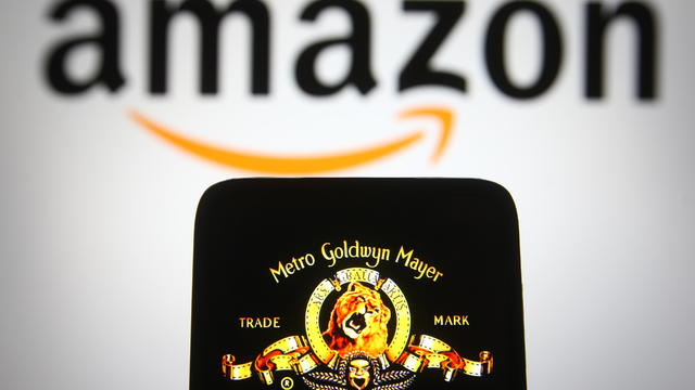 In this photo illustration the Metro-Goldwyn-Mayer (MGM) 