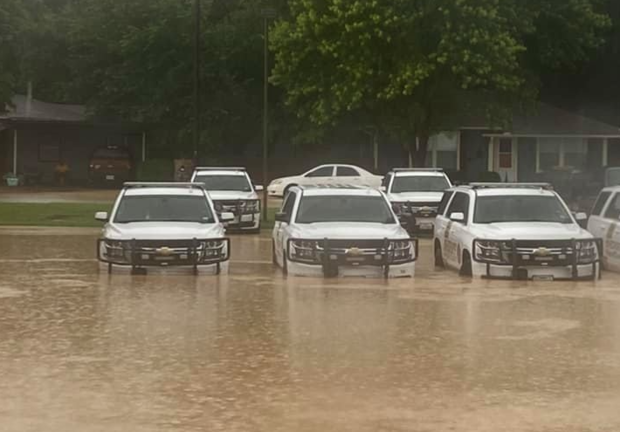 Flooding at Parker County Sheriff's Office 