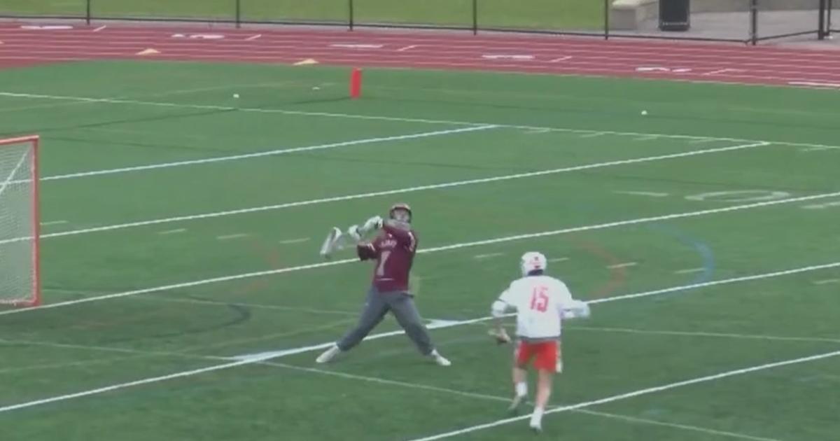 Incredible Shot! Arlington HS Lacrosse Goalie Scores On Opposing Goalie