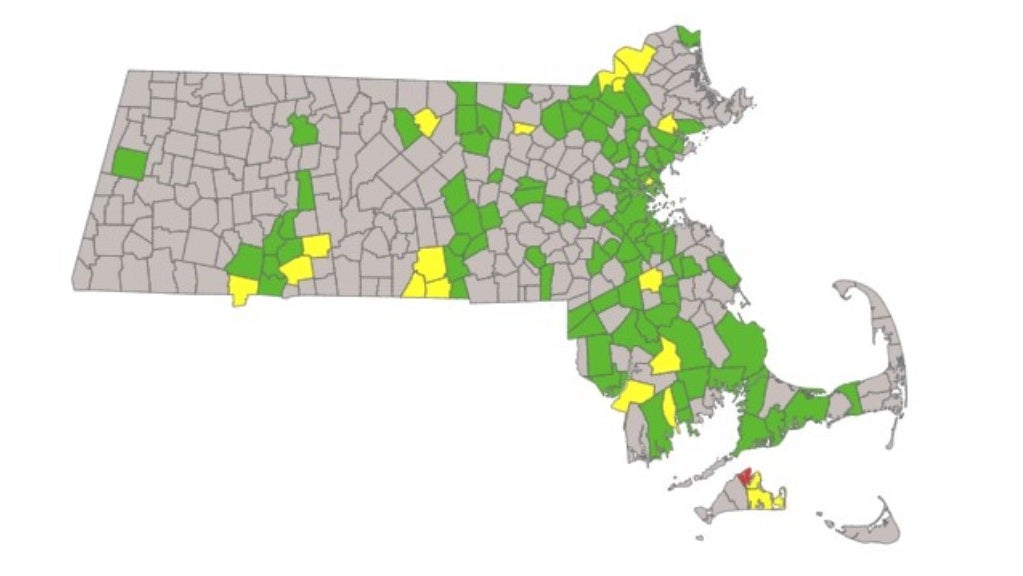 Tisbury Only Town In Massachusetts Considered HighRisk For COVID19