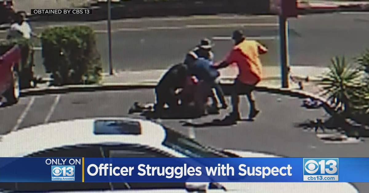 Watch Good Samaritans Rush To Rescue Modesto Police Officer From Attacker Cbs Sacramento