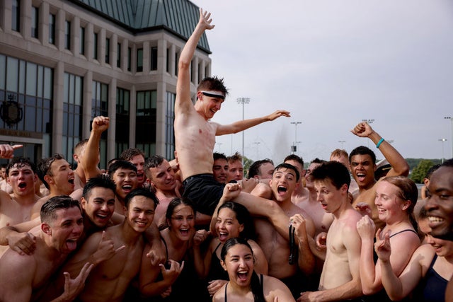 U.S. Naval Academy Freshmen Take Part In Annual Herndon Monument Climb 