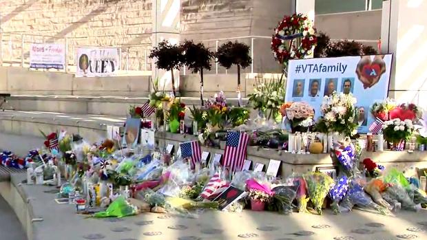 Memorial to Victims of San Jose VTA Shooting 
