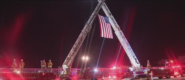 Procession Held For Firefighter Killed In Agua Dulce Fire Station Shooting 
