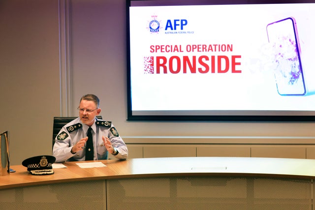 Prime Minister Scott Morrison Addresses Media Following Mass Raids Against Organised Crime Across Australia 