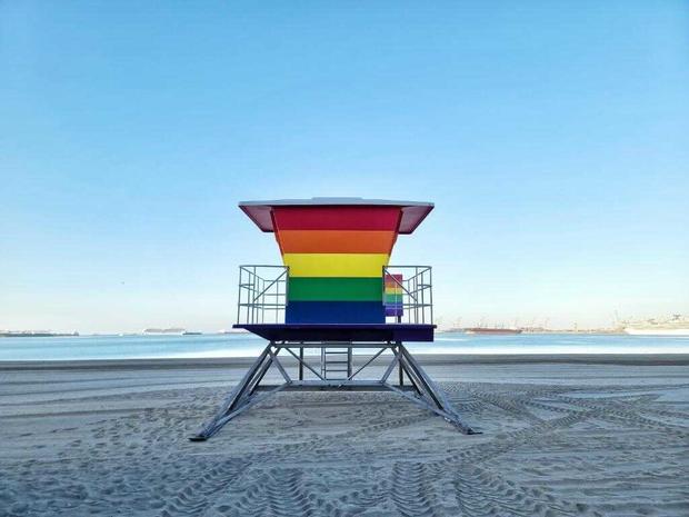 Long Beach To Unveil New Pride Lifeguard Tower To Replace One Destroyed In Fire 