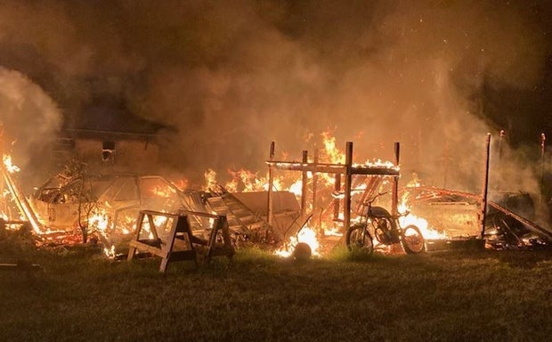 dog in Parker Co fire 1 