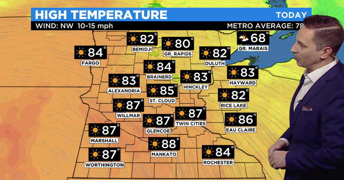 Minnesota Weather Saturday To Hit 87 Degrees In Metro, Temperatures