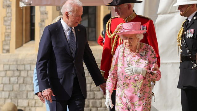 U.S. President Biden and first lady meet Britain's Queen Elizabeth at Windsor Castle 