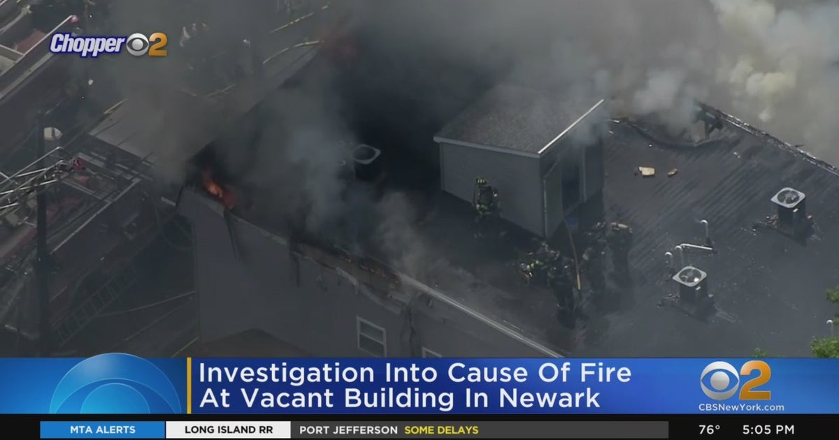 Investigation Into Fire At Vacant Residential Building In Newark - CBS ...