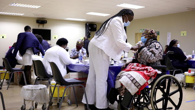 FILE PHOTO: South Africa rolls out COVID-19 vaccines to the elderly 