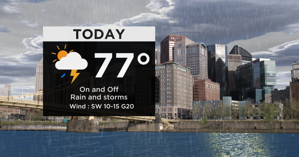 Pittsburgh Weather Chances Of Showers, Storms, Severe Weather CBS