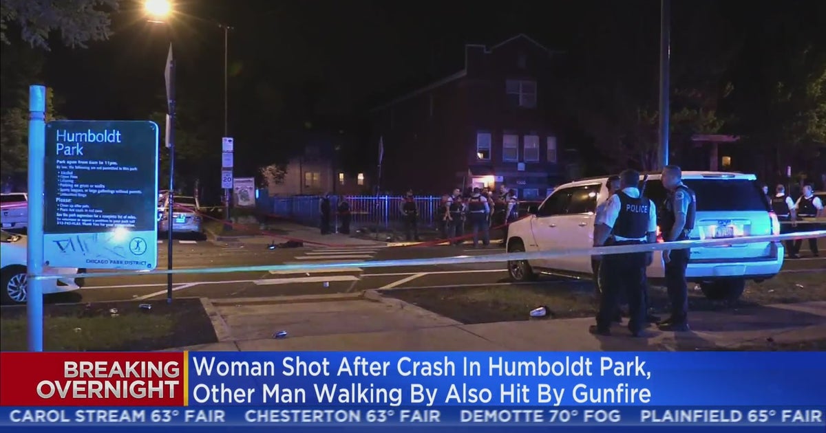 Woman Shot After Humboldt Park Crash; Man Walking By Also Struck By
