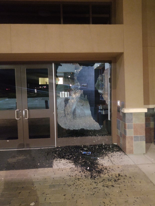 Yucaipa Police Station vandalism 