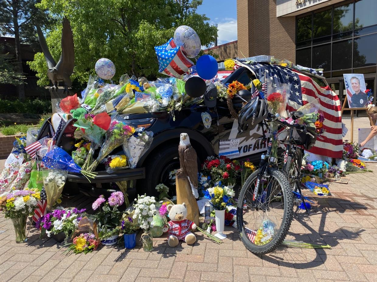 Memorial For Arvada Police Officer Gordon Beesley Grows As Mourners ...