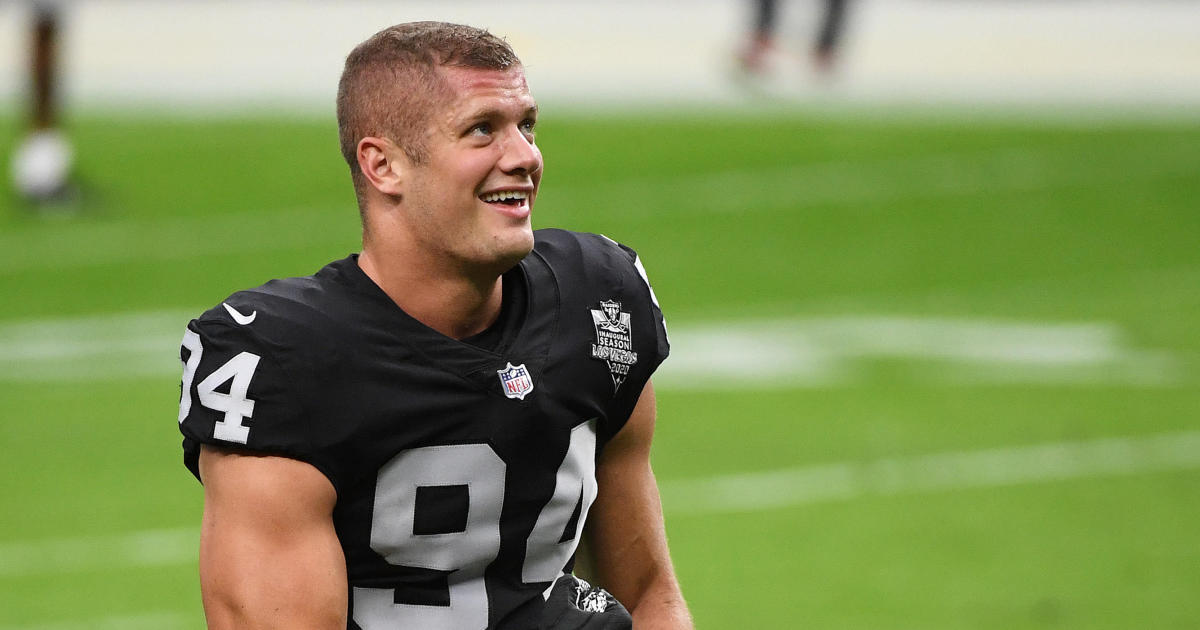 Carl Nassib's NFL jersey is top seller after he announces he's gay - CBS  News