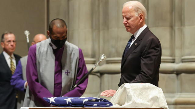 Funeral of former Senator John Warner at National Cathedral in Washington 