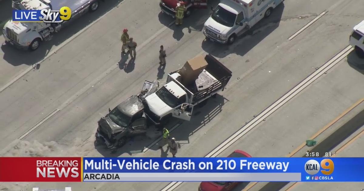 MultiVehicle Crash Closes EB 210 Freeway In Arcadia For Hours; 1 Dead