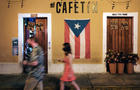 People walking in Old San Juan, Puerto Rico 
