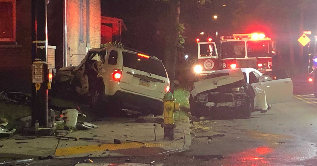 SUV Nearly Crashes Into Home After Head-On Collision In Homewood - CBS ...