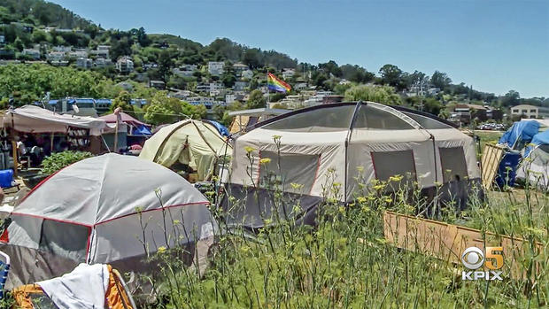 Sausalito Homeless Camp 
