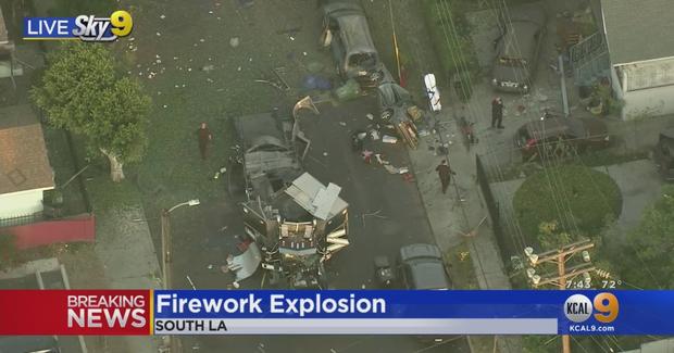 South LA Firework Detonation Explosion 