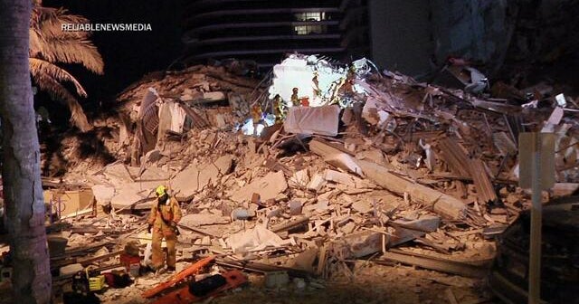Rescue crews search Florida condo collapse rubble - CBS News