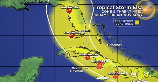 Hurricane Elsa Too Soon To Tell Impact On South Florida CBS Miami