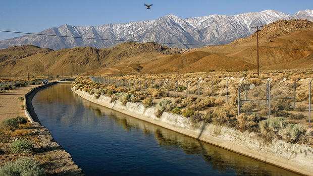 Aqueduct - Water from Sierra Nevada Flows Toward Los Angeles 