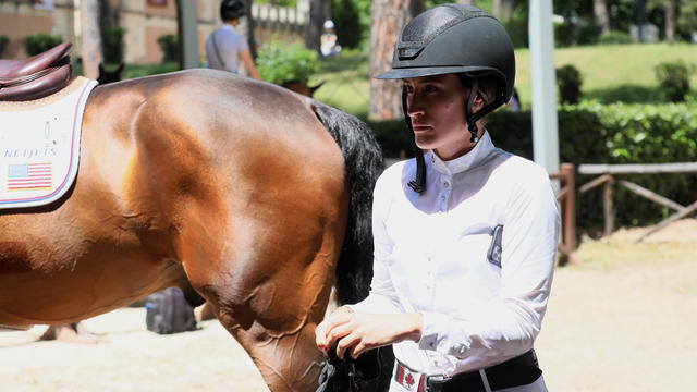 Celebrity Sightings At The CSIO Rome Piazza Di Siena International Equestrian Competition 
