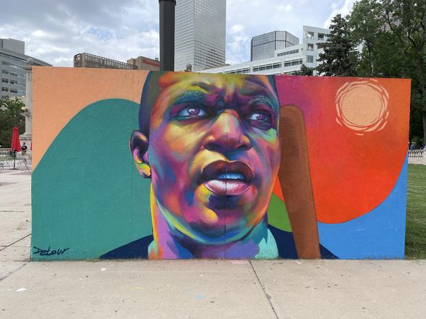 civic center art - Jackie Robinson by Detour 