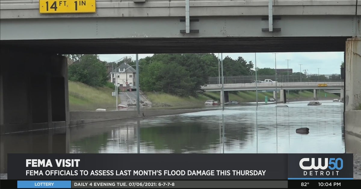 FEMA Officials To Visit Michigan To Assess Flood Damage - CBS Detroit