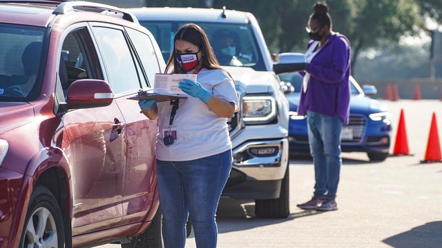 Texans Deliver Their Absentee Ballots At Houston's Only Drop-Off Site