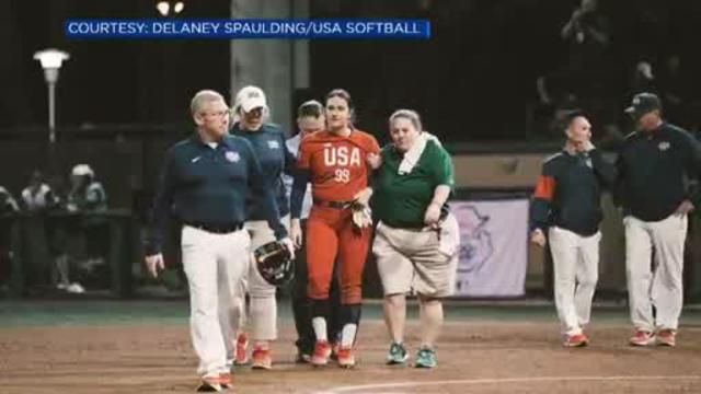 Delaney Spaulding USA Softball Jersey | ShirtsandLogos