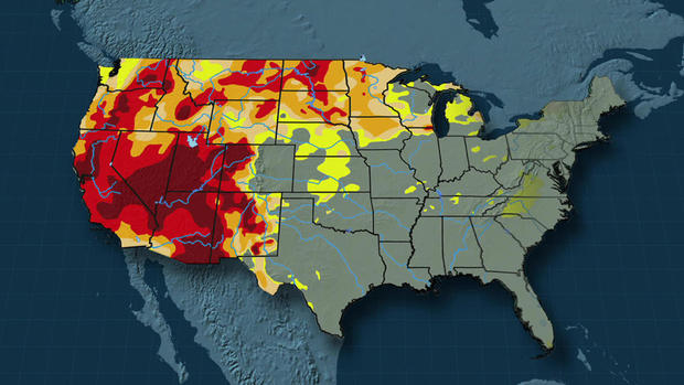 U.S. Extreme Drought Map 