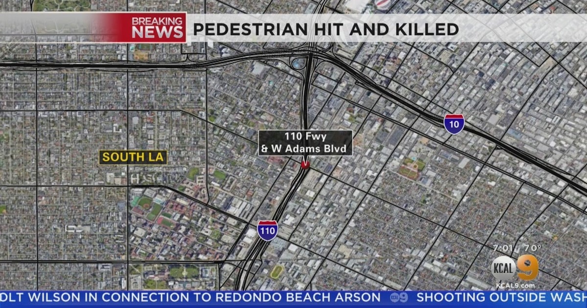 Pedestrian Seen Pushing Wheelchair Struck, Killed On 110 Freeway - CBS ...