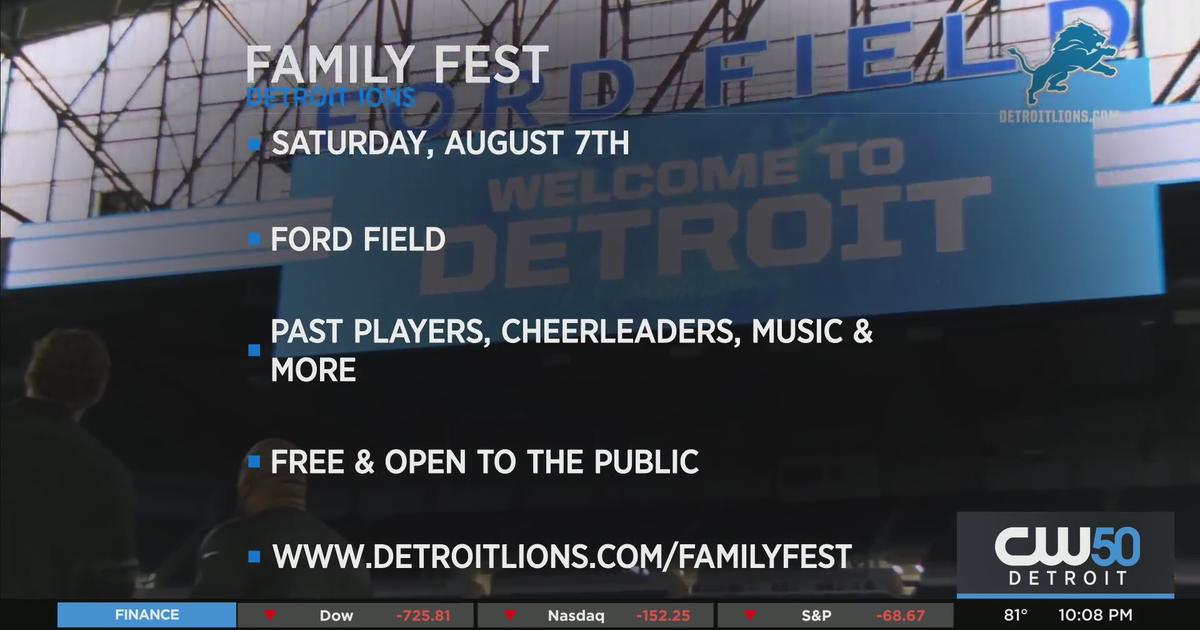Detroit Lions Announce 2021 Free Family Fest Event CBS Detroit
