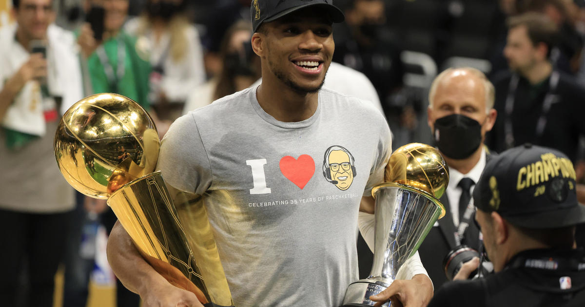 NBA Finals: Giannis Antetokounmpo named MVP after 50-point Game 6