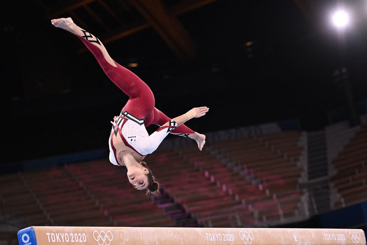 Germany's female gymnasts wear full-body unitards in stand against ...