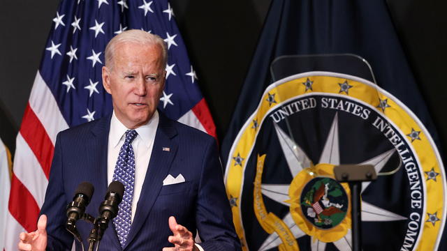 U.S. President Joe Biden visits Office of the Director of National Intelligence in McLean, Virginia 