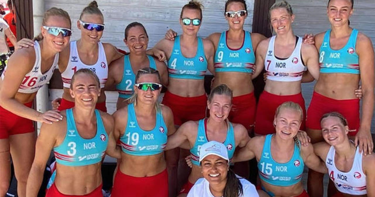 US women's beach volleyball team wears bikini bottoms after Norway's team  refused