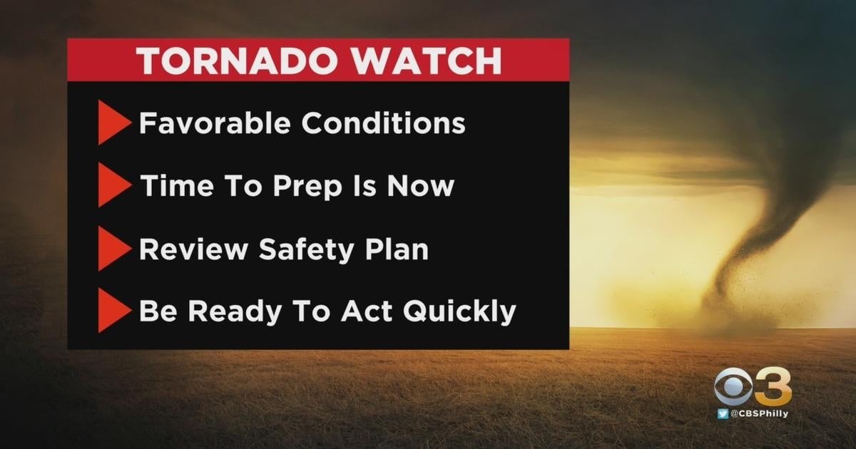 Philadelphia Weather: Tornado Watch For Region In Effect As Potential ...