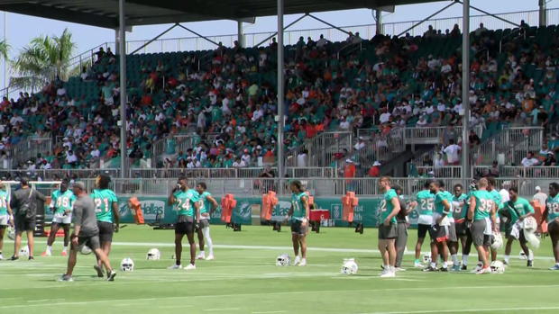Fans Attend Dolphins Camp 