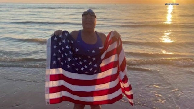 Gina Harden Swims English Channel